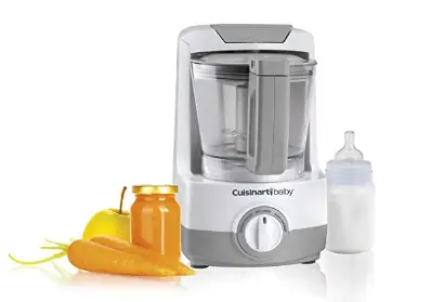 The Cuisinart BFM-1000 Baby Food Maker and Bottle Warmer features a powerful motor.