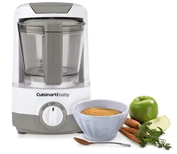 The Cuisinart BFM-1000 Baby Food Maker and Bottle Warmer features a user-friendly dial control.