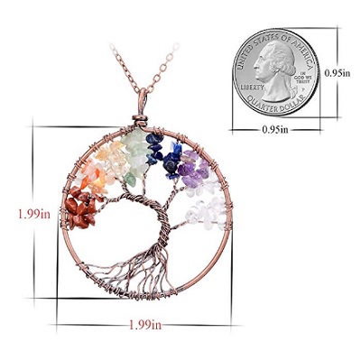 sedmart tree of life pendant christmas gifts for mom measurements