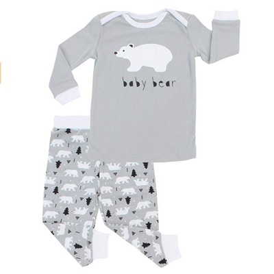 sleepyheads grey matching polar bear set