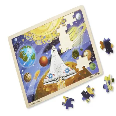 melissa & doug space voyage wooden puzzle pieces