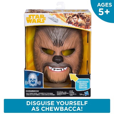 chewbacca electronic mask star wars toy pack