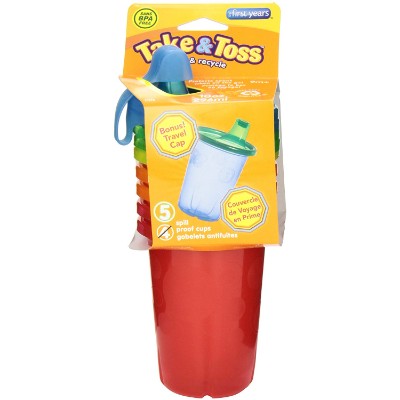 the first years take & toss sippy cup for toddlers pack