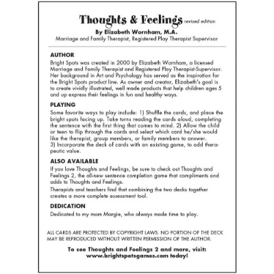 Thoughts and Feelings: A Sentence Completion Card Game