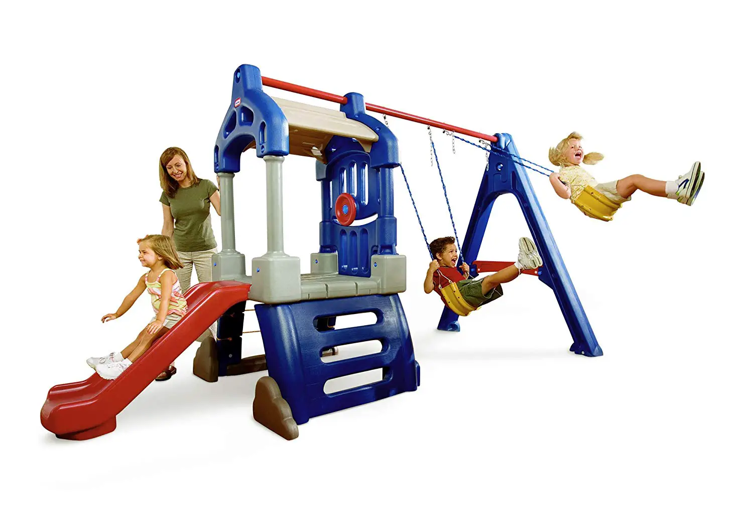 The Little Tikes Clubhouse Swing Set