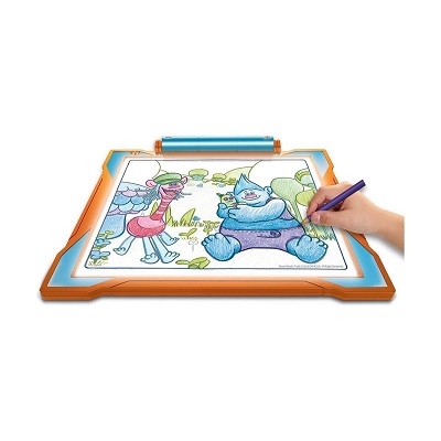 light-up tracing pad dreamworks trolls toy drawing