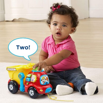 vTech drop & go dump truck pull toys for kids phrases