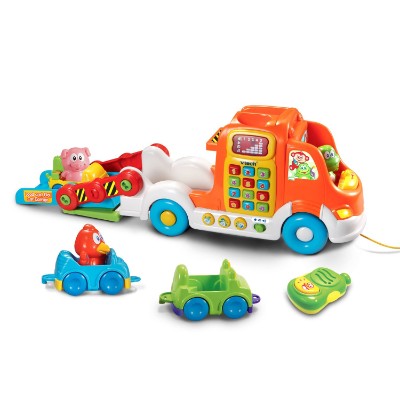 vTech pull & learn car carrier pull toy for kids pieces