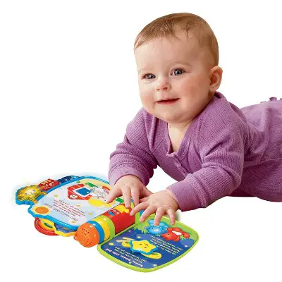 vTech rhyme & discover book musical baby toy playtime