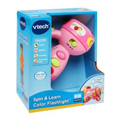 vTech spin and learn flashlight learning toys for kids and toddlers box