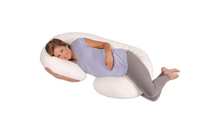 The Snoogle Pregnancy Pillow offers moms ultimate comfort.