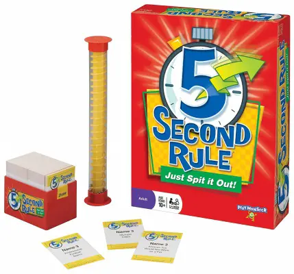 5 second rule board game for teens set