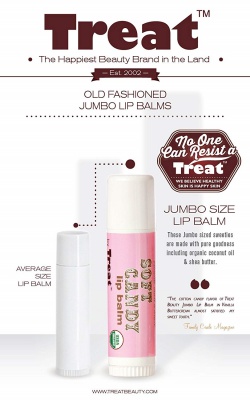 Treat Jumbo Organic Lip Balm Candy