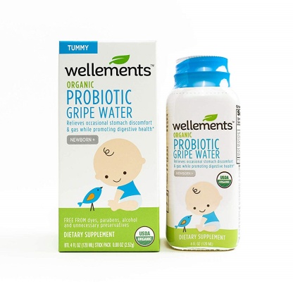wellements organic probiotic gripe water bottle
