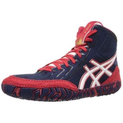 youth asics aggressor wrestling shoes