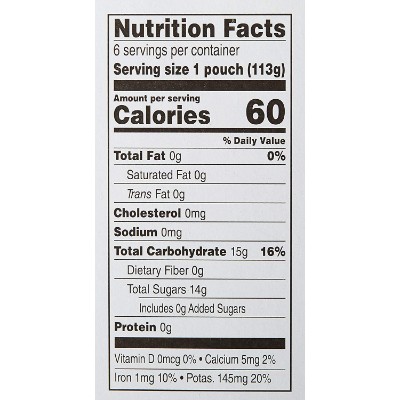 mama bear organic baby food nutrition facts