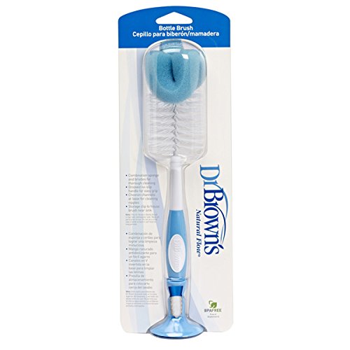 The Dr Browns Bottle and Teat Brush features a storage clip.