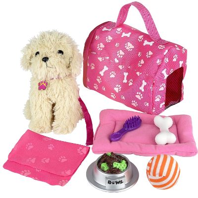 Click n' Play 9 piece Doll Puppy Set