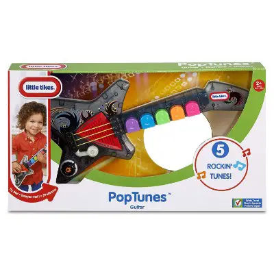 little tikes popTunes kids guitar box