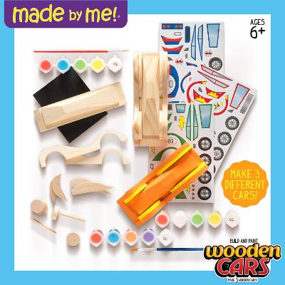 Build & Paint Your Own Wooden Cars toys for nine year olds