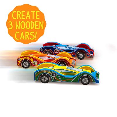 Build & Paint Your Own Wooden Cars best gifts for 9 year old boy 2020