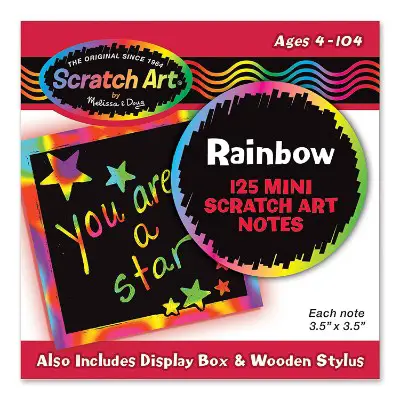 Scratch Art Rainbow Mini Notes