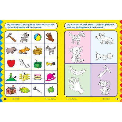 phonics for kindergarten educational book pages