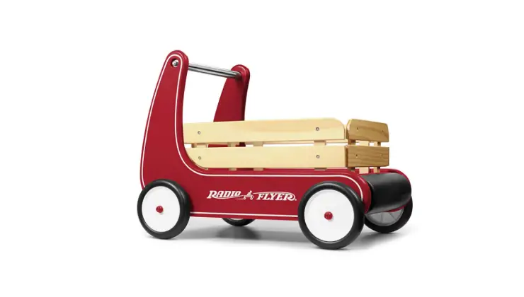 The Radio Flyer Classic Walker Wagon can build confidence.