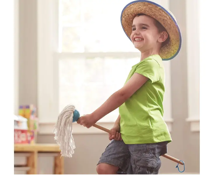 The Melissa & Doug Let’s Play House is a confidence boosting set.