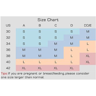 Maternity Bra Size Chart