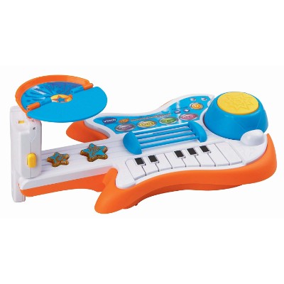 vTech strum and jam kids guitar close up