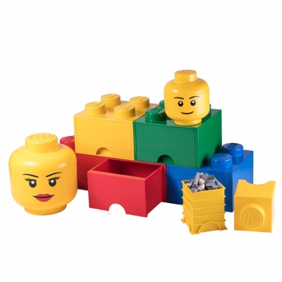 lego storage container head large stacked