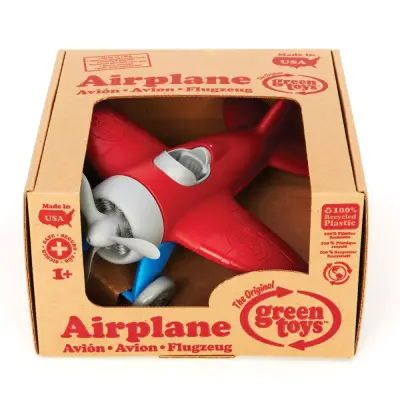 green toys airplane toys that start with a box