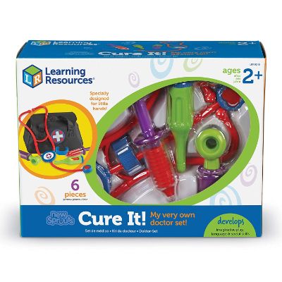 learning resources new sprouts cure it! kids doctors kit box