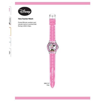 minnie mouse analog watch for kids pink full