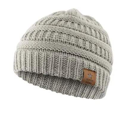 Durio Soft Knitted Cap Gray