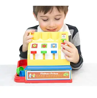 The Fisher-Price Cash Register teaches kids the basics of financial management. 