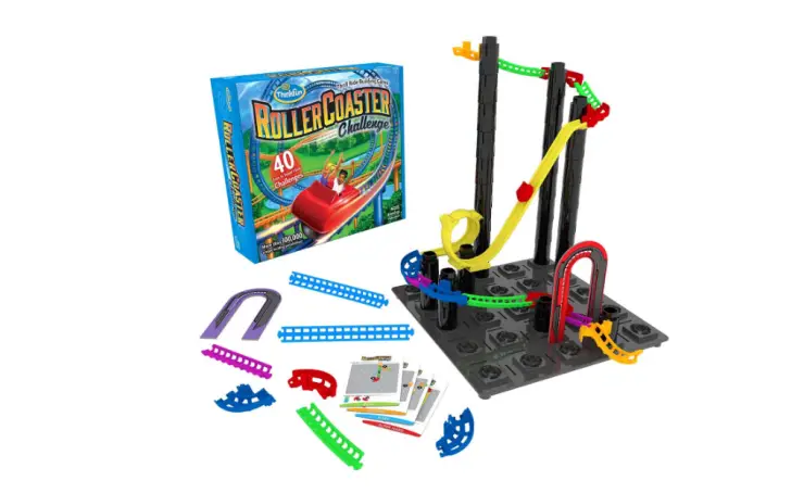 The Think Fun Roller Coaster Challenge is for ages 6 and up.