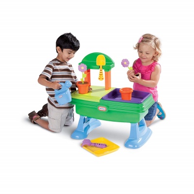 little tikes table kids garden tools children playing
