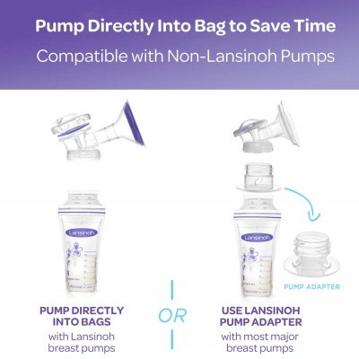 Lansinoh Freezer Breast Milk Storage Bag 100 ct time saving