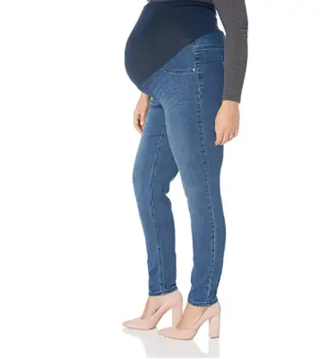 motherhood maternity secret fit skinny maternity jeans side