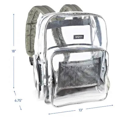 SMARTY Nylon Backpack dimensions