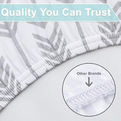 arrows & stars 100% premium jersey crib sheets quality