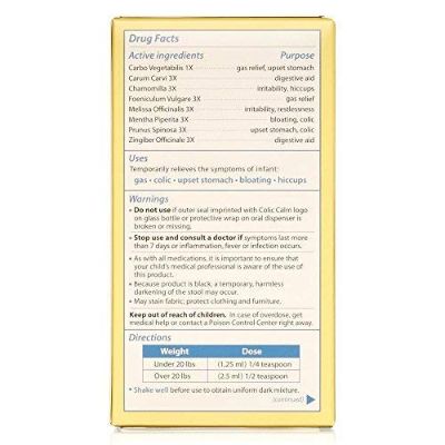 colic calm homeopathic gripe water ingredients