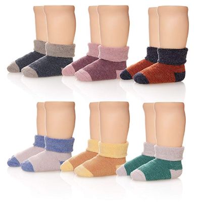  Eocom 6 Pairs Children's Winter Thick Warm Wool Socks