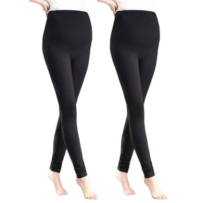 Foucome Over the Belly Maternity Legging Two Pack