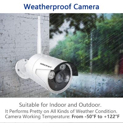 smonet 4CH HD wireless home security camera weatherproof