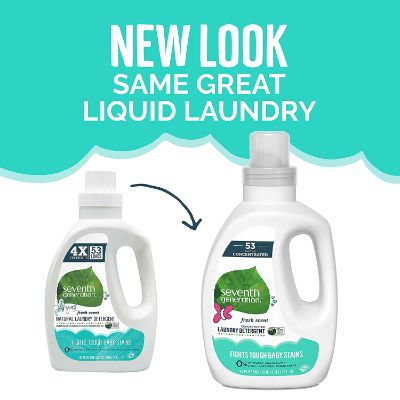 seventh generation concentrated baby laundry detergent new design