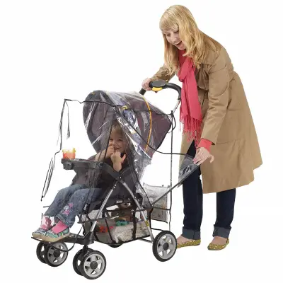 jeep deluxe shield stroller cover transparent