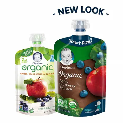 gerber organic baby food pouch new look